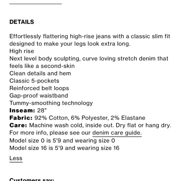 Good American Good Classic Slim Straight Jeans Size 6/28 - Picture 4 of 14